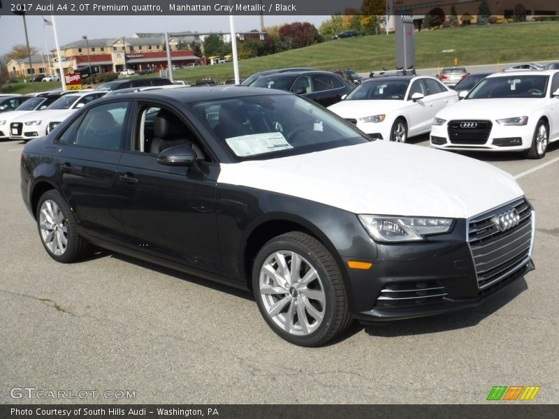 Manhattan Gray Metallic / Black 2017 Audi A4 2.0T Premium quattro
