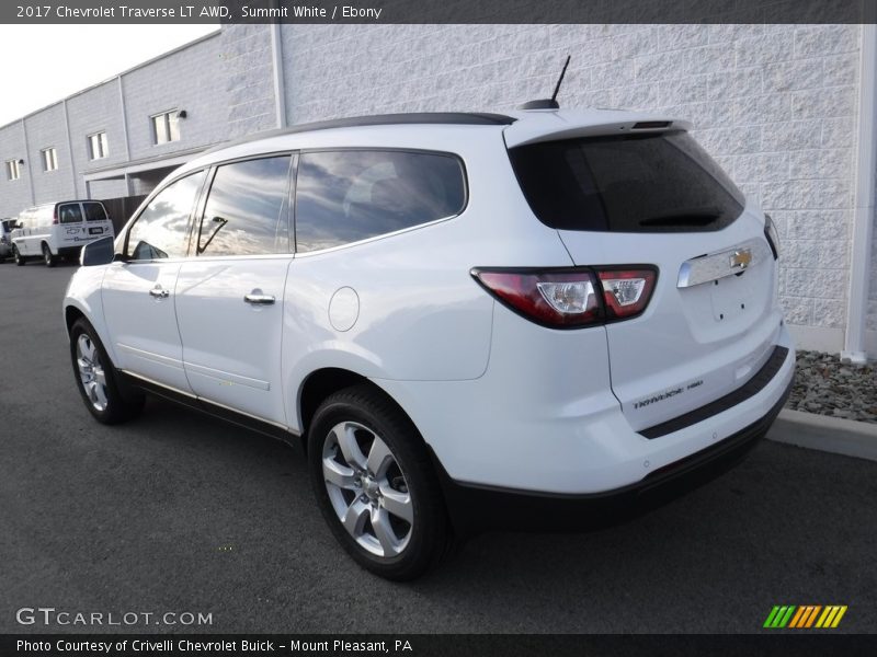 Summit White / Ebony 2017 Chevrolet Traverse LT AWD