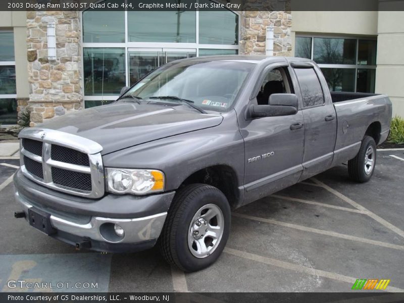 Graphite Metallic / Dark Slate Gray 2003 Dodge Ram 1500 ST Quad Cab 4x4