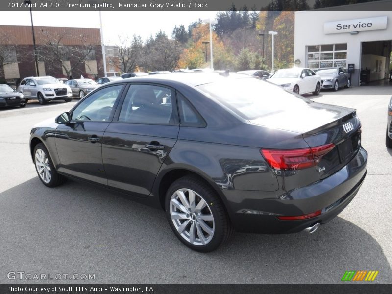 Manhattan Gray Metallic / Black 2017 Audi A4 2.0T Premium quattro