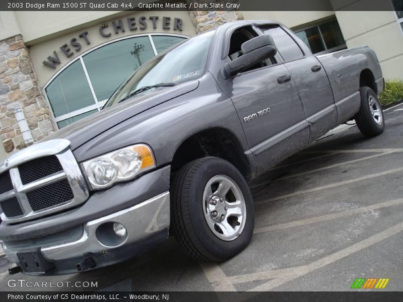Graphite Metallic / Dark Slate Gray 2003 Dodge Ram 1500 ST Quad Cab 4x4