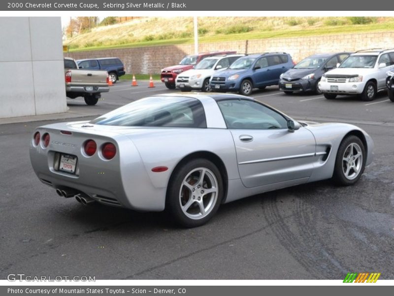 Sebring Silver Metallic / Black 2000 Chevrolet Corvette Coupe