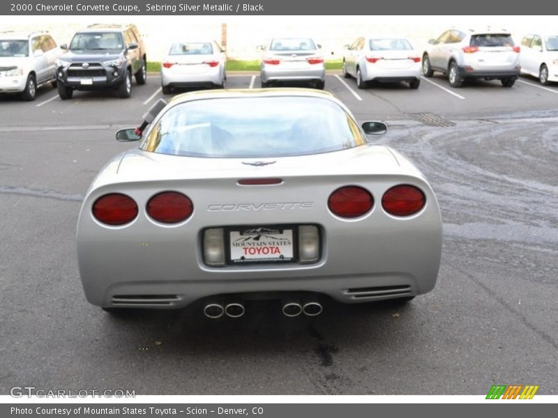 Sebring Silver Metallic / Black 2000 Chevrolet Corvette Coupe