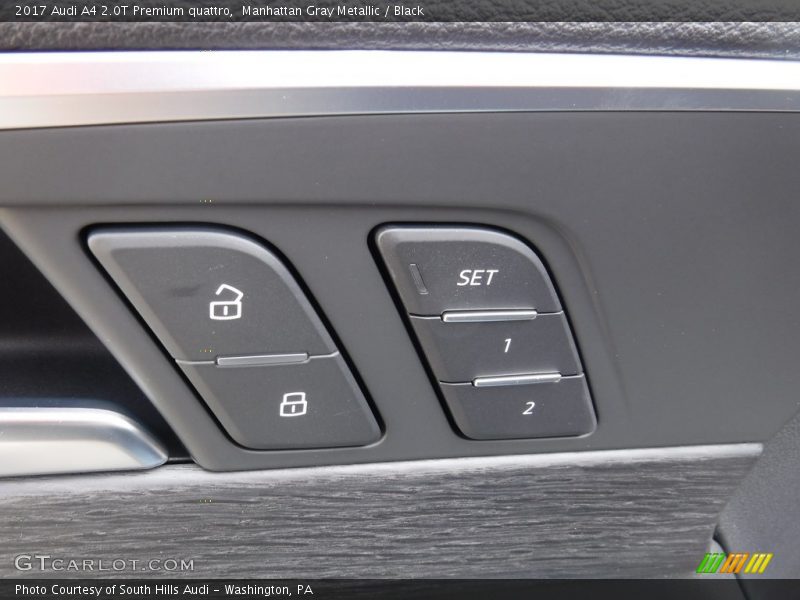 Manhattan Gray Metallic / Black 2017 Audi A4 2.0T Premium quattro