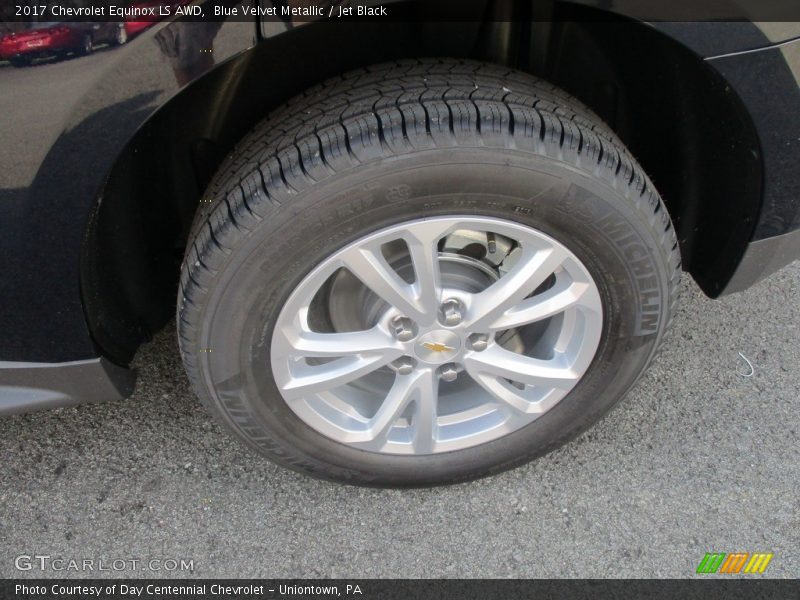 Blue Velvet Metallic / Jet Black 2017 Chevrolet Equinox LS AWD