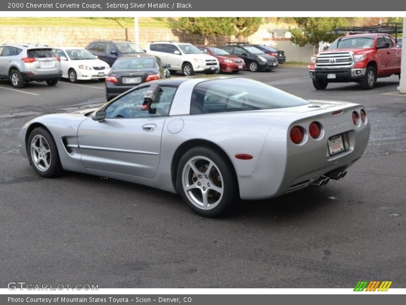 Sebring Silver Metallic / Black 2000 Chevrolet Corvette Coupe