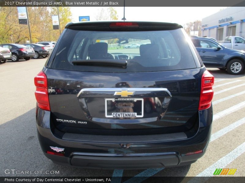Blue Velvet Metallic / Jet Black 2017 Chevrolet Equinox LS AWD