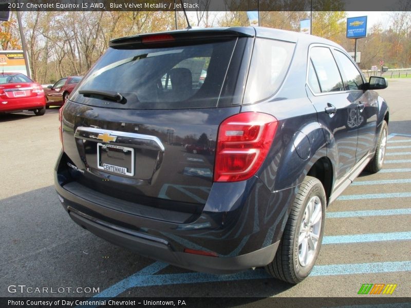 Blue Velvet Metallic / Jet Black 2017 Chevrolet Equinox LS AWD