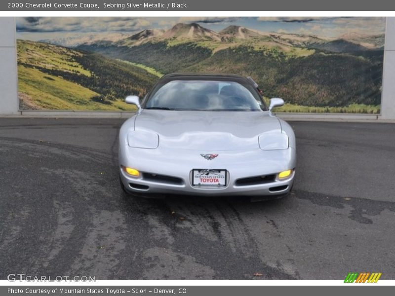 Sebring Silver Metallic / Black 2000 Chevrolet Corvette Coupe