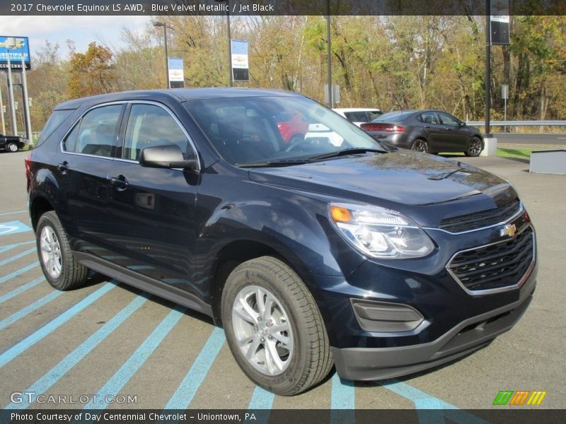 Blue Velvet Metallic / Jet Black 2017 Chevrolet Equinox LS AWD