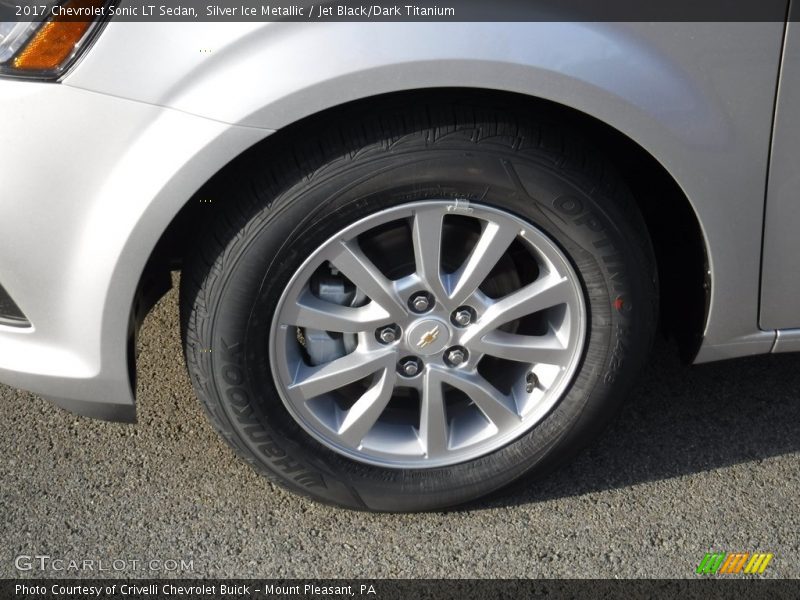 Silver Ice Metallic / Jet Black/Dark Titanium 2017 Chevrolet Sonic LT Sedan