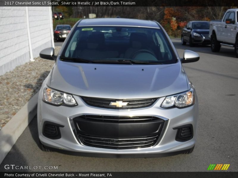 Silver Ice Metallic / Jet Black/Dark Titanium 2017 Chevrolet Sonic LT Sedan