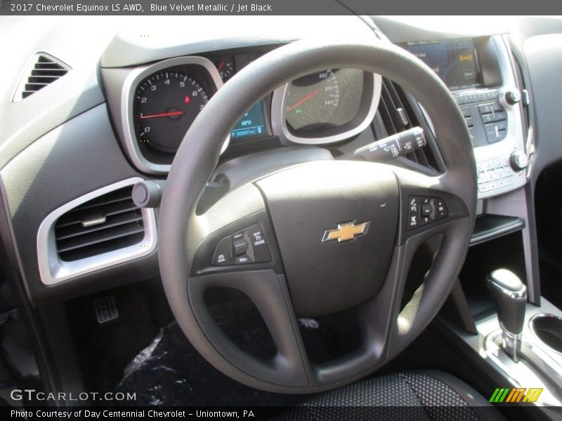 Blue Velvet Metallic / Jet Black 2017 Chevrolet Equinox LS AWD