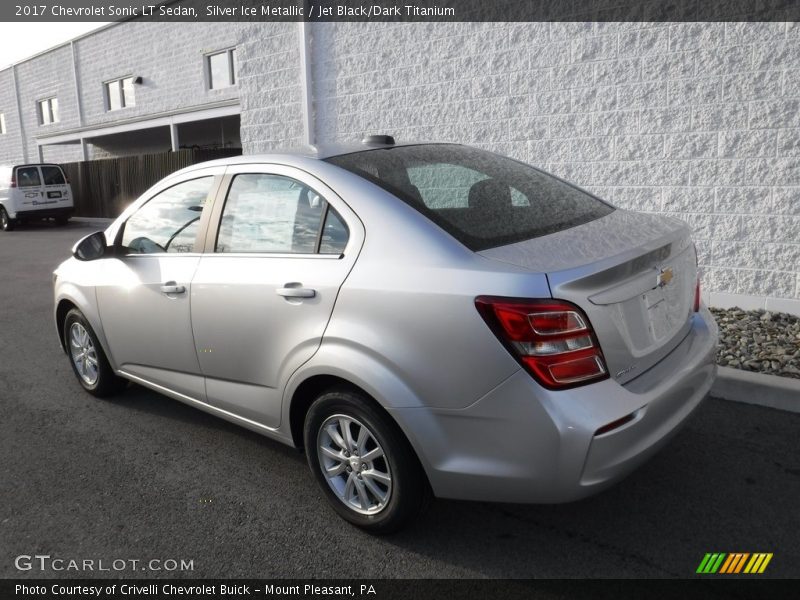 Silver Ice Metallic / Jet Black/Dark Titanium 2017 Chevrolet Sonic LT Sedan