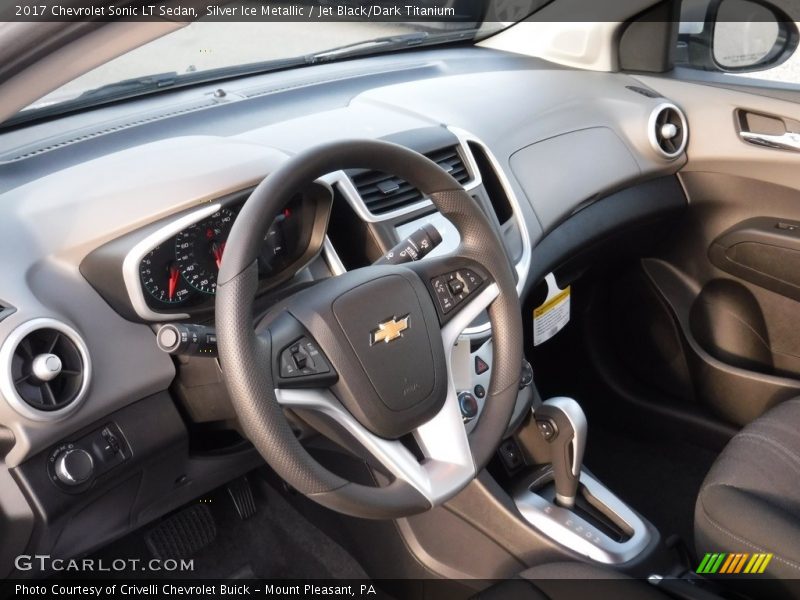 Silver Ice Metallic / Jet Black/Dark Titanium 2017 Chevrolet Sonic LT Sedan