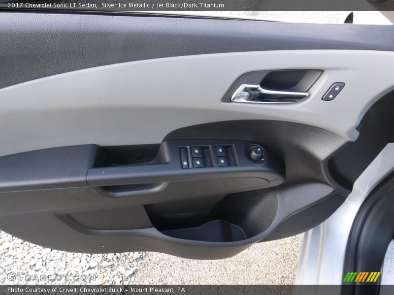 Silver Ice Metallic / Jet Black/Dark Titanium 2017 Chevrolet Sonic LT Sedan