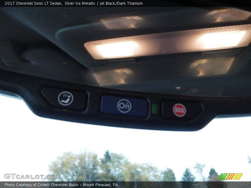Silver Ice Metallic / Jet Black/Dark Titanium 2017 Chevrolet Sonic LT Sedan