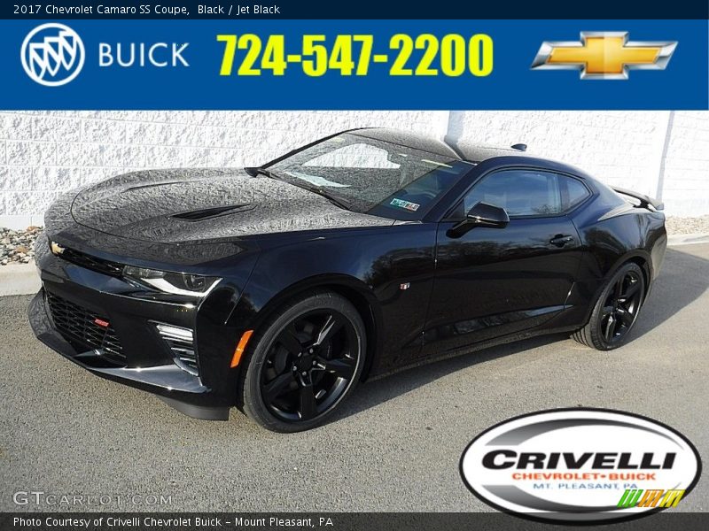 Black / Jet Black 2017 Chevrolet Camaro SS Coupe