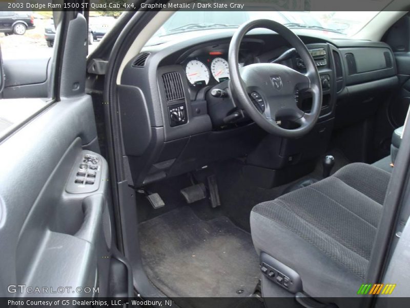 Graphite Metallic / Dark Slate Gray 2003 Dodge Ram 1500 ST Quad Cab 4x4