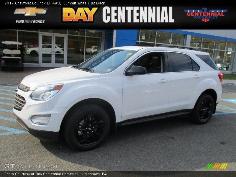 Summit White / Jet Black 2017 Chevrolet Equinox LT AWD