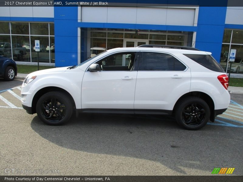 Summit White / Jet Black 2017 Chevrolet Equinox LT AWD