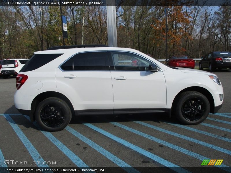 Summit White / Jet Black 2017 Chevrolet Equinox LT AWD
