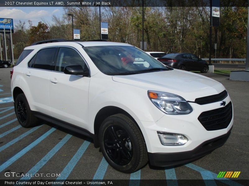 Summit White / Jet Black 2017 Chevrolet Equinox LT AWD