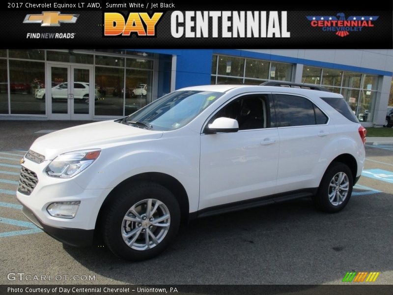 Summit White / Jet Black 2017 Chevrolet Equinox LT AWD
