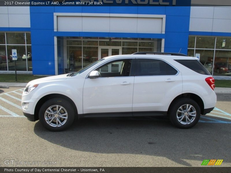 Summit White / Jet Black 2017 Chevrolet Equinox LT AWD
