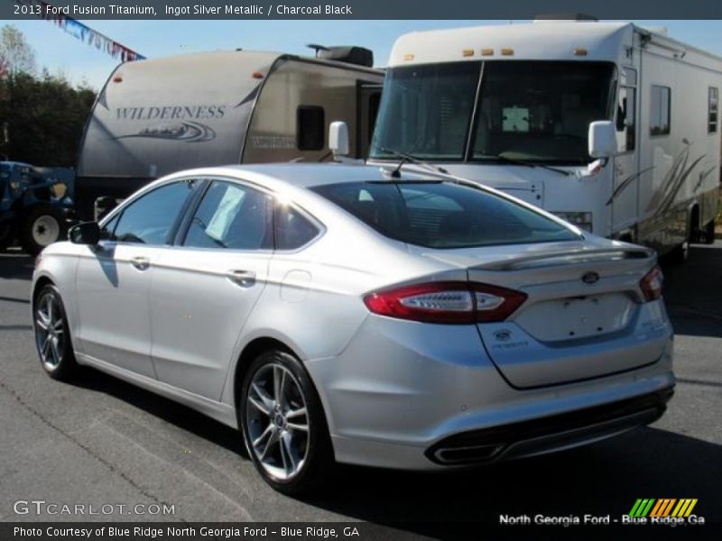 Ingot Silver Metallic / Charcoal Black 2013 Ford Fusion Titanium