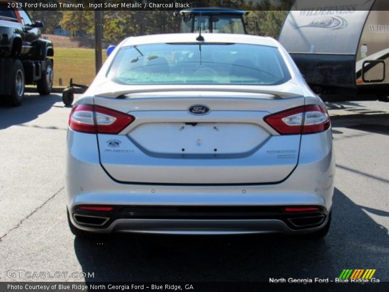 Ingot Silver Metallic / Charcoal Black 2013 Ford Fusion Titanium