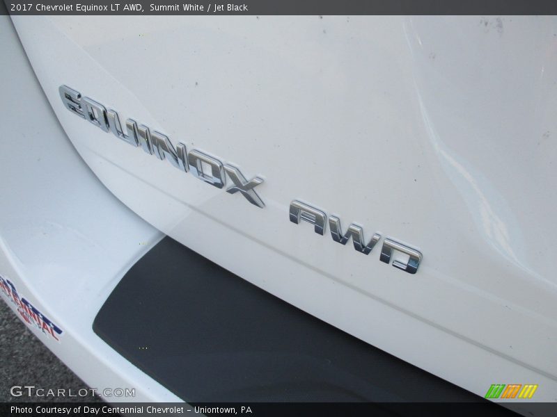 Summit White / Jet Black 2017 Chevrolet Equinox LT AWD