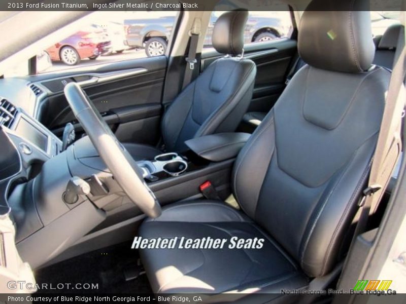 Ingot Silver Metallic / Charcoal Black 2013 Ford Fusion Titanium