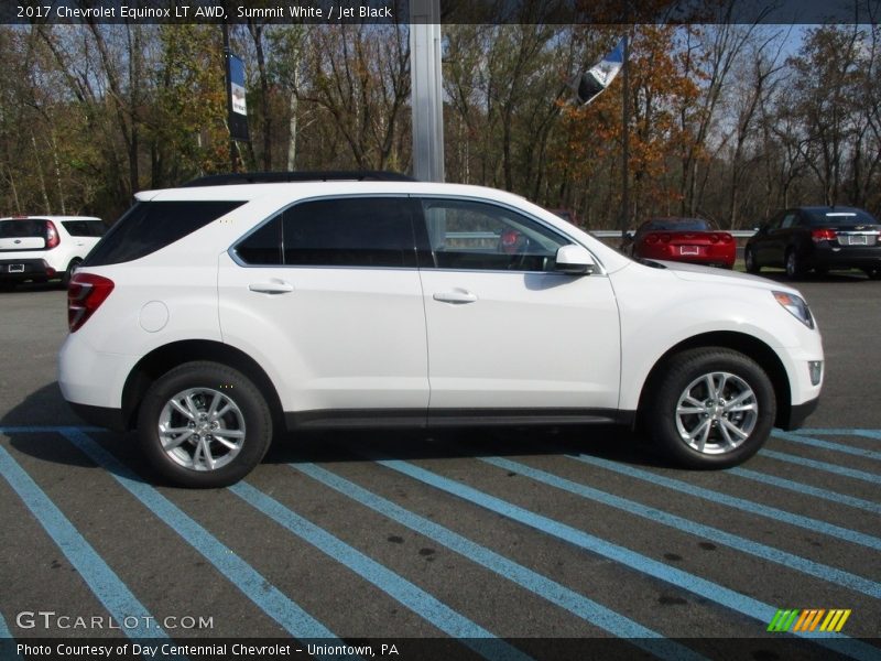 Summit White / Jet Black 2017 Chevrolet Equinox LT AWD