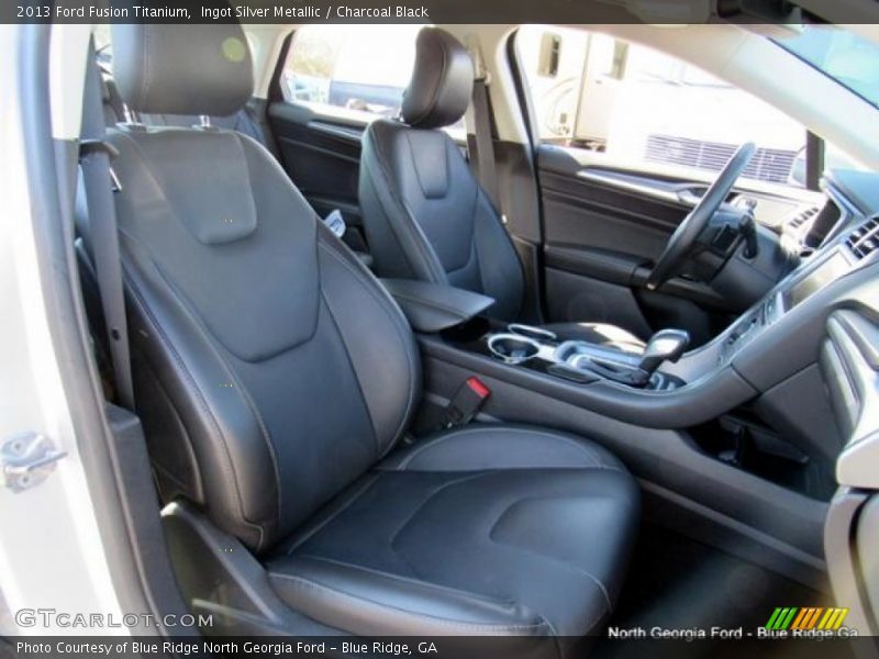 Ingot Silver Metallic / Charcoal Black 2013 Ford Fusion Titanium