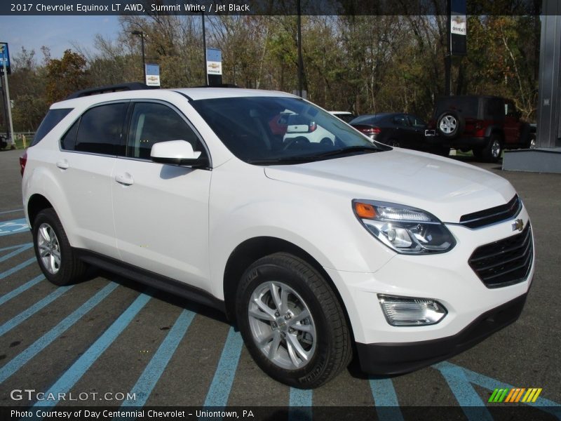 Summit White / Jet Black 2017 Chevrolet Equinox LT AWD