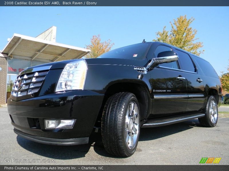 Black Raven / Ebony 2008 Cadillac Escalade ESV AWD