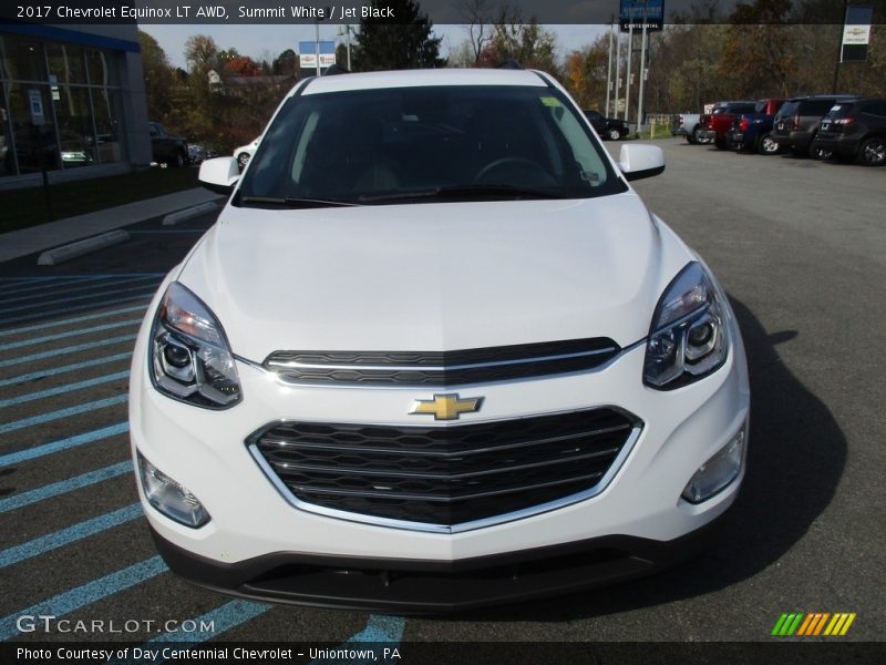 Summit White / Jet Black 2017 Chevrolet Equinox LT AWD