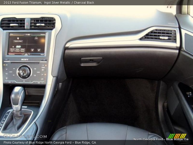 Ingot Silver Metallic / Charcoal Black 2013 Ford Fusion Titanium