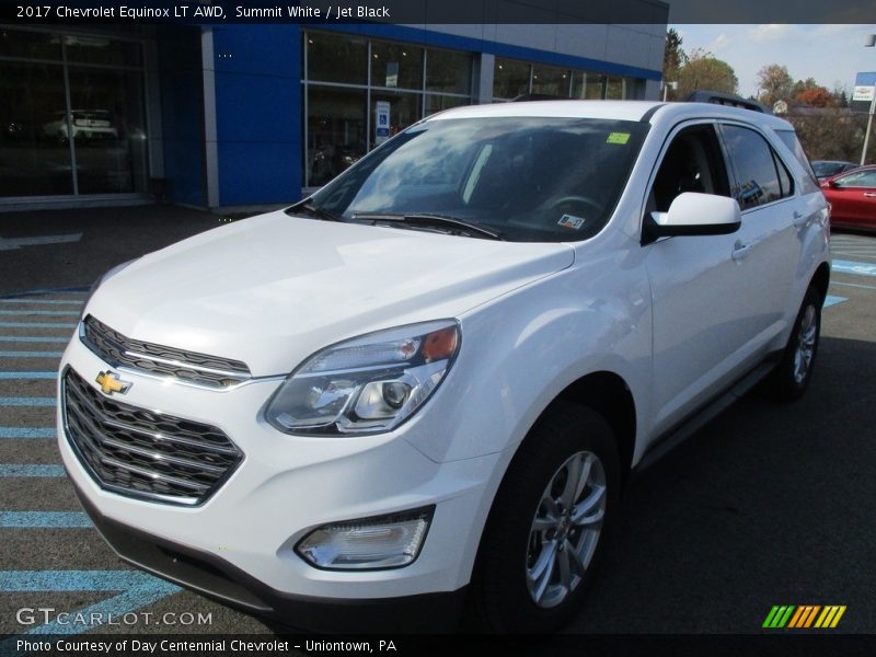 Summit White / Jet Black 2017 Chevrolet Equinox LT AWD