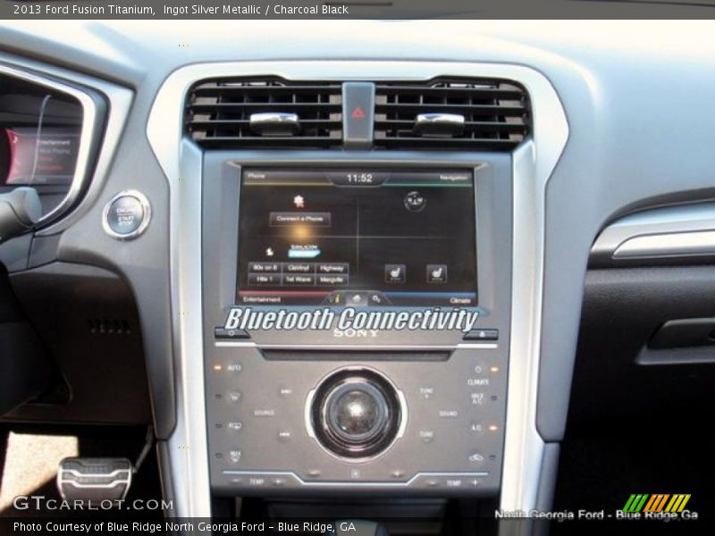 Ingot Silver Metallic / Charcoal Black 2013 Ford Fusion Titanium