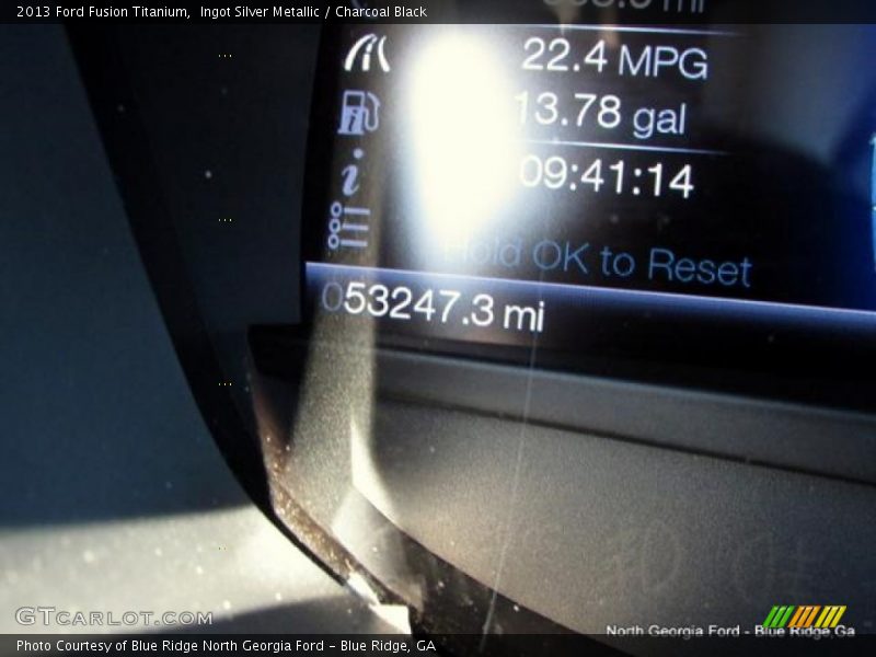 Ingot Silver Metallic / Charcoal Black 2013 Ford Fusion Titanium