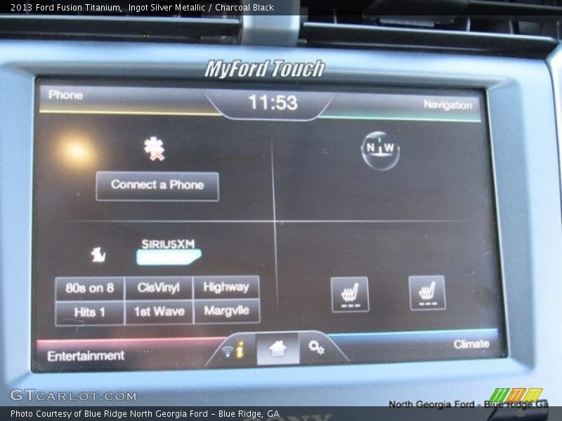 Ingot Silver Metallic / Charcoal Black 2013 Ford Fusion Titanium