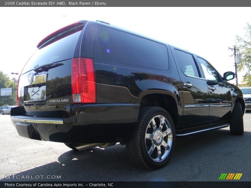 Black Raven / Ebony 2008 Cadillac Escalade ESV AWD