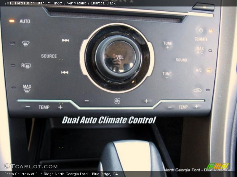Ingot Silver Metallic / Charcoal Black 2013 Ford Fusion Titanium