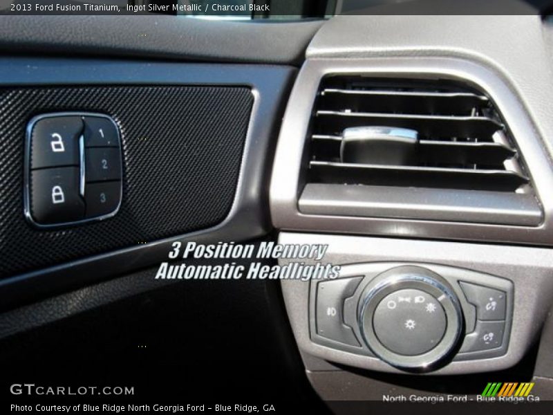 Ingot Silver Metallic / Charcoal Black 2013 Ford Fusion Titanium