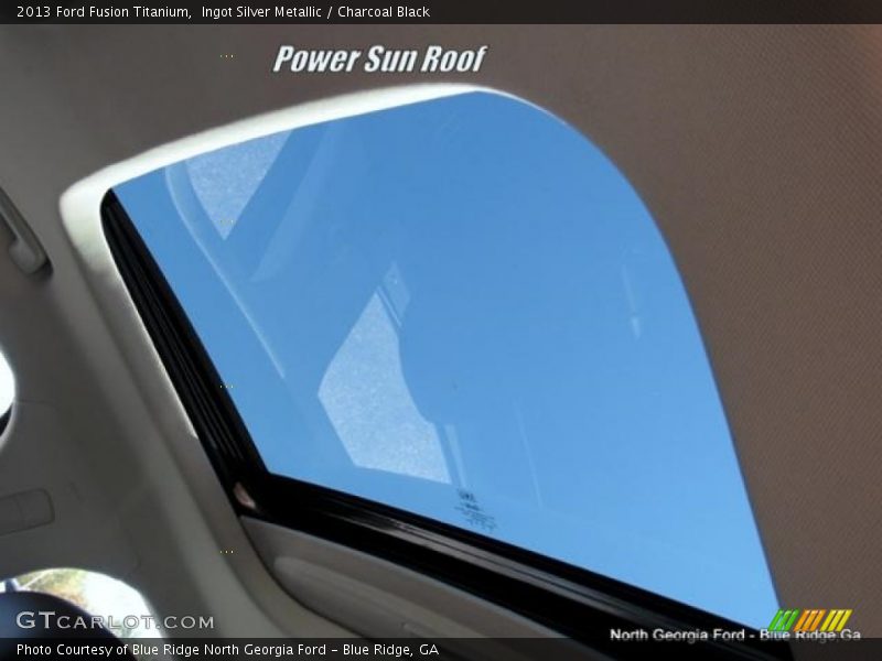 Ingot Silver Metallic / Charcoal Black 2013 Ford Fusion Titanium