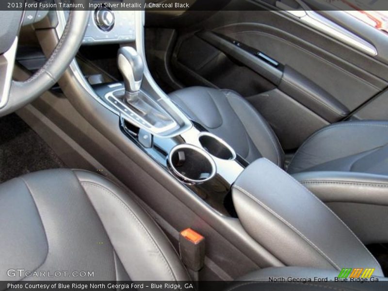 Ingot Silver Metallic / Charcoal Black 2013 Ford Fusion Titanium