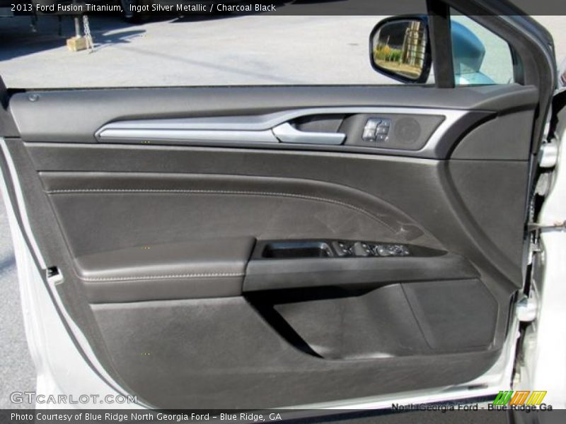 Ingot Silver Metallic / Charcoal Black 2013 Ford Fusion Titanium