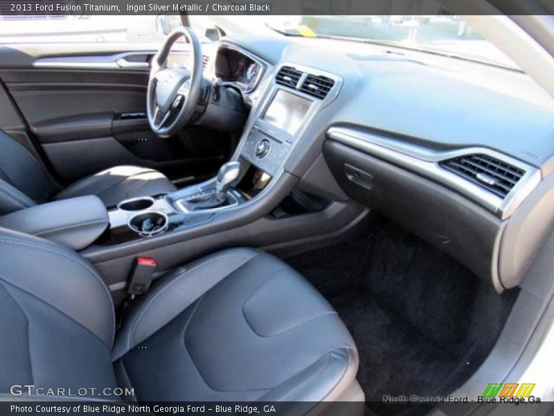 Ingot Silver Metallic / Charcoal Black 2013 Ford Fusion Titanium